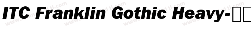 ITC Franklin Gothic Heavy字体转换
